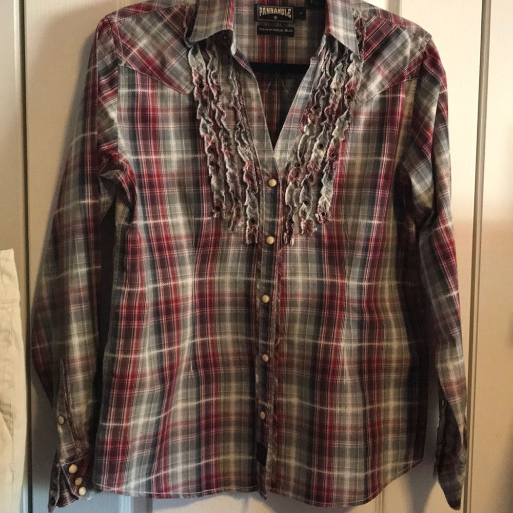 Panhandle Slim Western shirt with ruffles